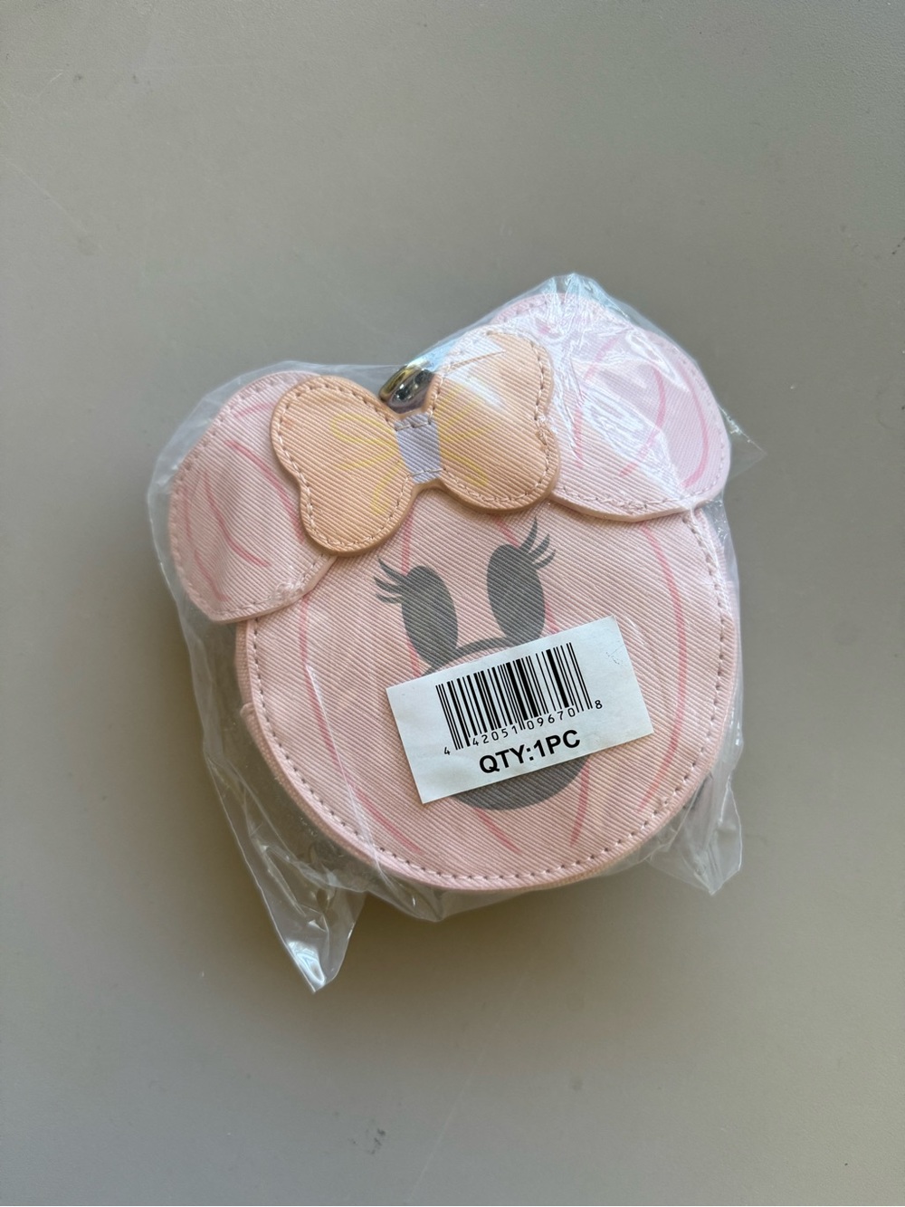 Minnie Mouse Pumpkin Coin Purse Bag Charm Disney BNWT
